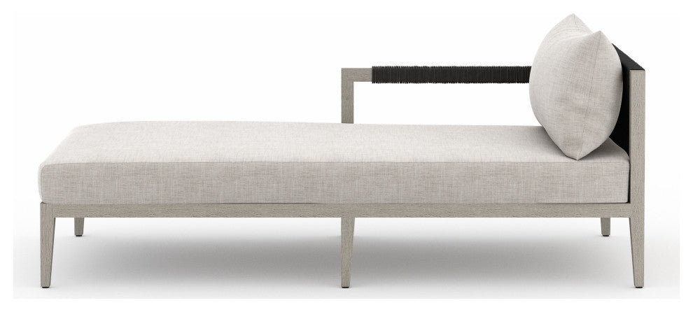Sherwood Outdoor Laf Chaise Pc-Grey/Stn