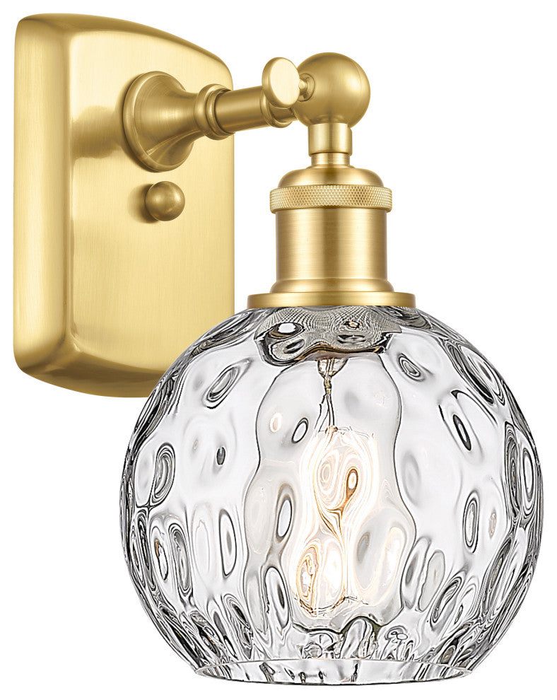 Innovations 516-1W-SG-G1215-6 1-Light Sconce, Satin Gold