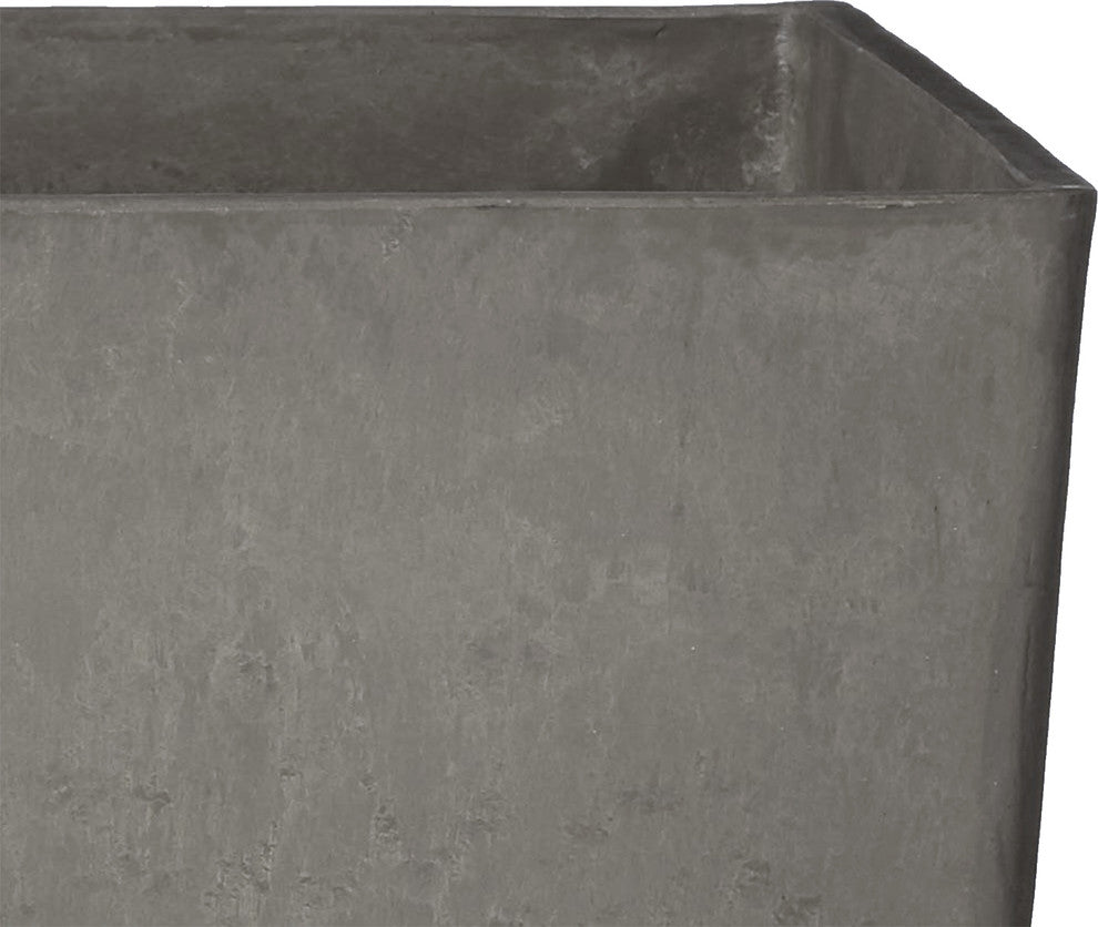 Contempo Tall Square Planter, Cement Color