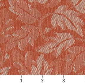Orange Leaf Floral Heavy Duty Crypton Fabric By The Yard