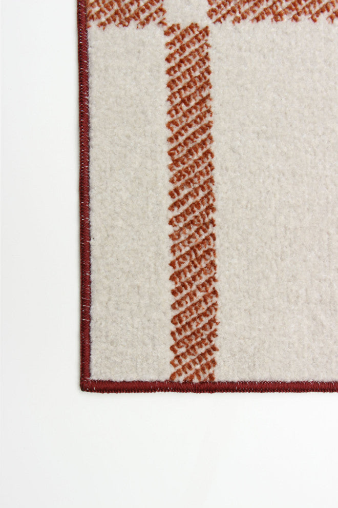 Aqua Roma Area Rug, Copper, 6'x9'