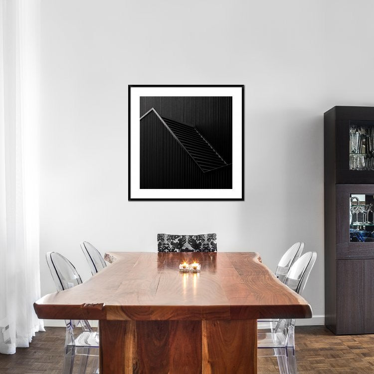 "Black Light" Framed Digital Print by Gilbert Claes, 38"x38"