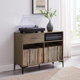 Sydney Record Storage Media Console Walnut