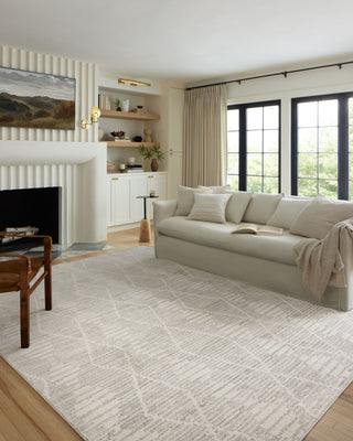 Loloi II Kamala Ivory / Silver 6'-7" x 9'-6" Area Rug
