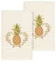Linum Home Textiles Welcome Embellished, Cream, Hand Towel, 2-Piece Set