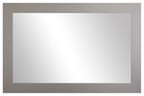 Pendleton Framed Wall Mirror, Satin Nickel, 30"x40"