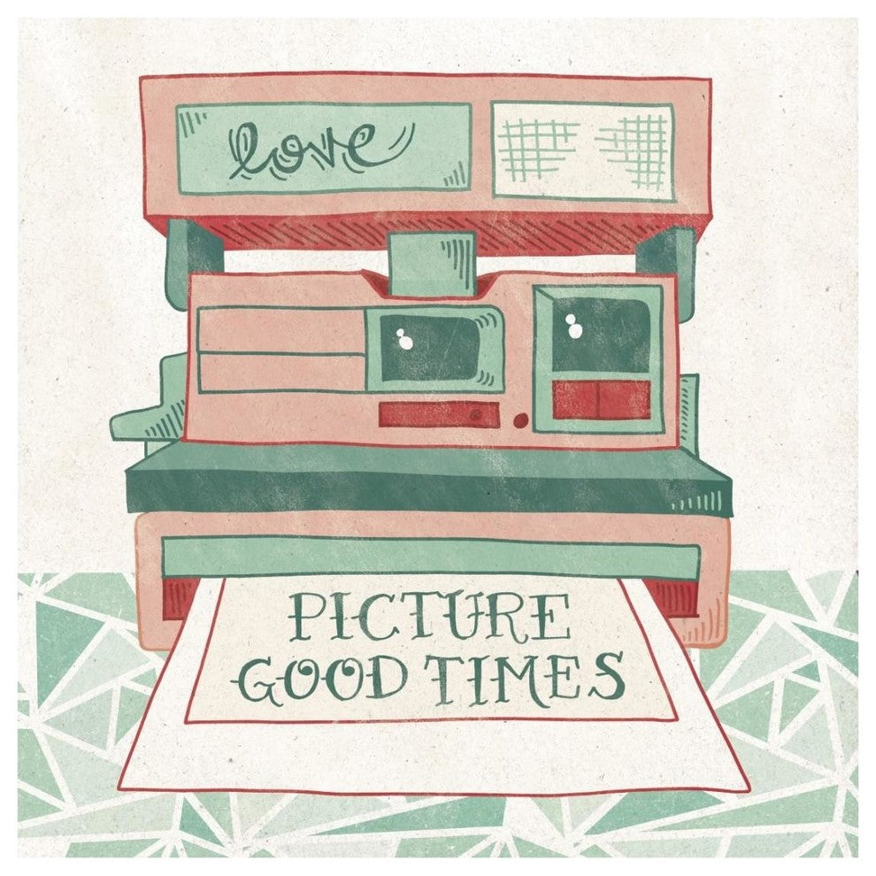"Retro Polaroid" Digital Paper Print by Mary Urban, 26"x26"