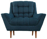 Response Fabric Armchair, Azure