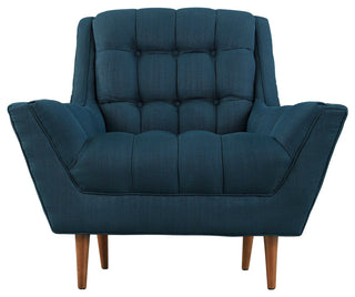 Response Fabric Armchair, Azure