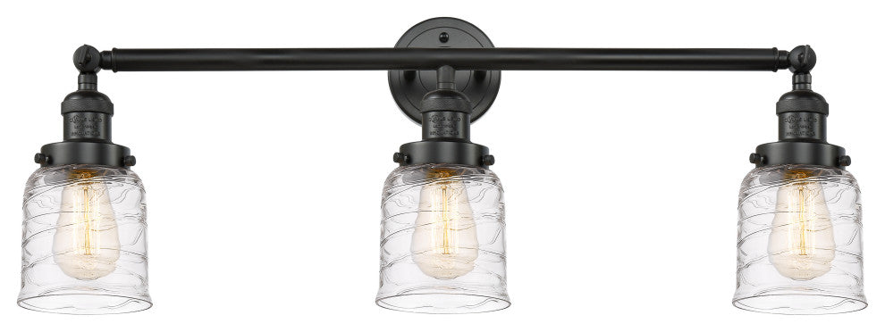 INNOVATIONS 205-BK-G513-LED 3-Light Bath Vanity Light Matte Black