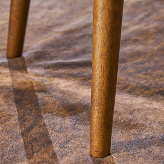 GDF Studio Flora Mid-Century Tufted Fabric Ottoman, Coral