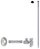 Supply Kit - 1/2" Ips X 3/8" Od X 20" Corrugated In Satin Nickel, Polished Chrome
