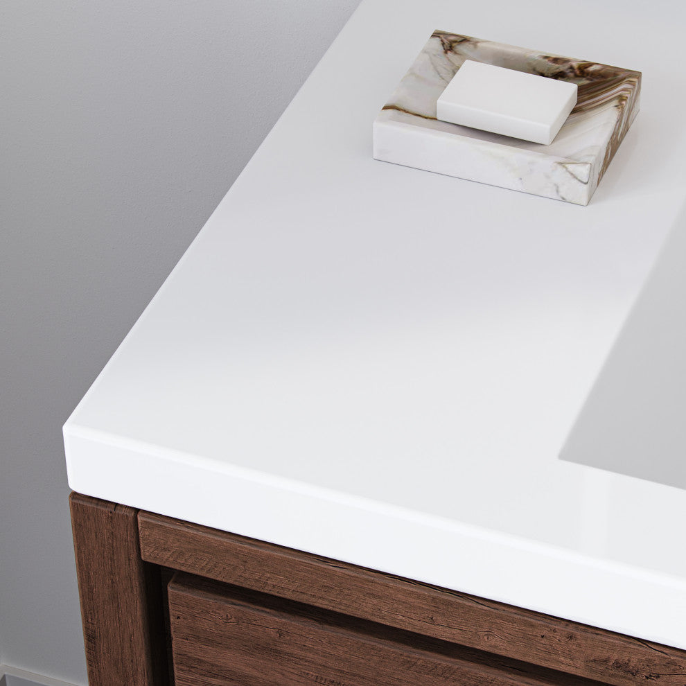 Cerrin Bath Vanity, Rosewood, 42", Single Sink, Freestanding
