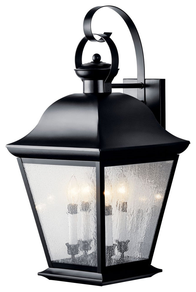 Kichler Mount Vernon Large Outdoor Wall Sconce, Black, 13