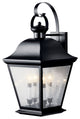 Kichler Mount Vernon Large Outdoor Wall Sconce, Black, 13