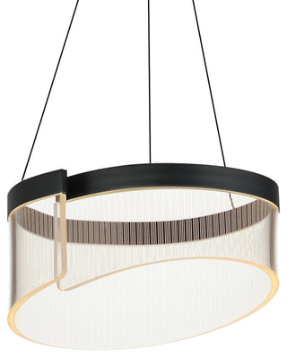 ET2 E24771-133 Sonata 13"W LED Drum Chandelier - Black