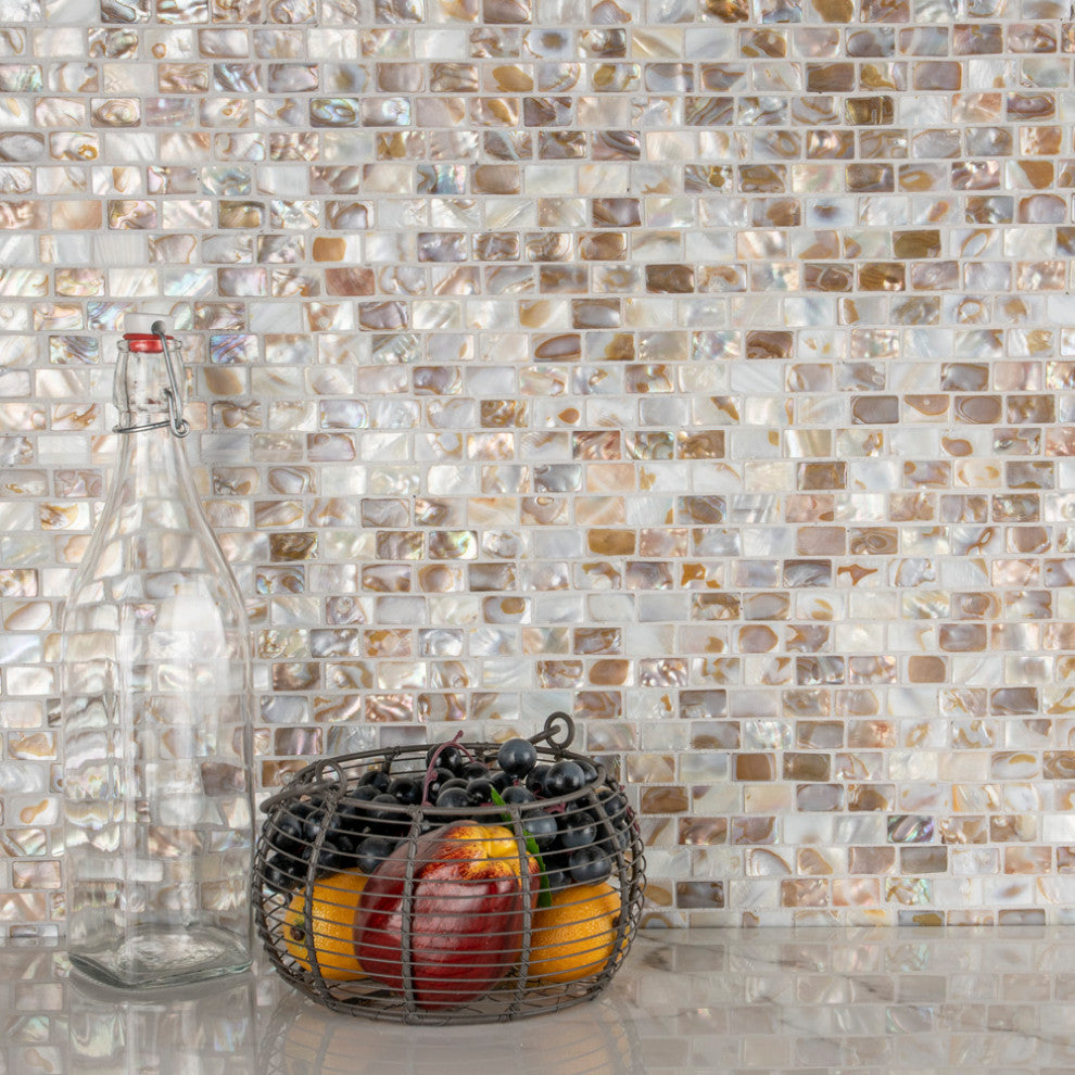 Conchella Subway Natural Natural Shell Wall Tile