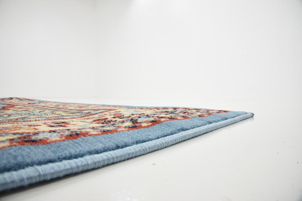 Unique Loom Light Blue Washington Reza 5' 0 x 8' 0 Area Rug