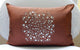 Orange Rectangular Pillow Covers 12"x16" Silk, Crystal Evening