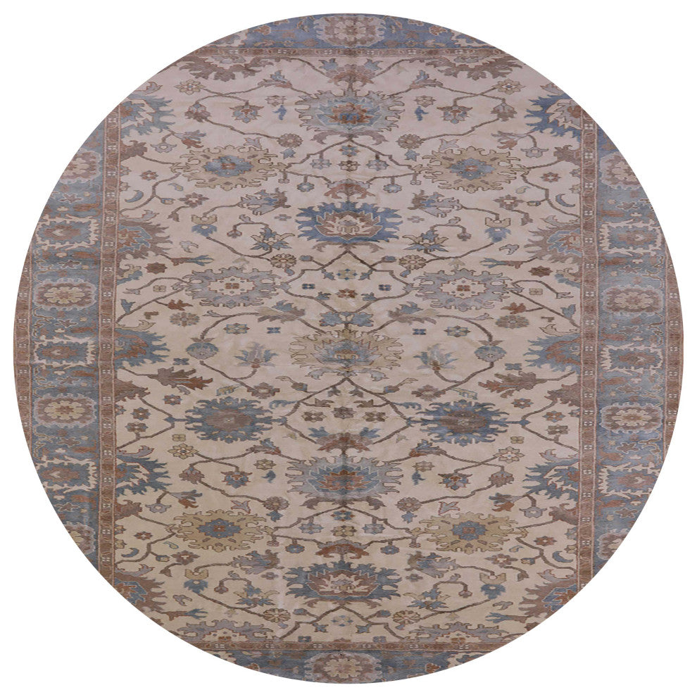 Ahgly Company Indoor Round Mid-Century Modern Area Rugs, 5' Round