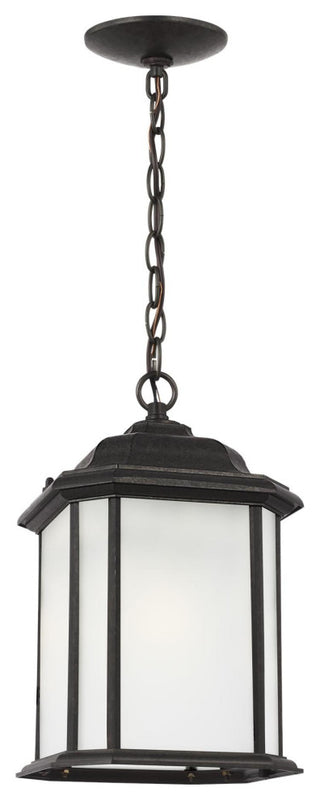 Generation Lighting 60531EN3 Kent 8"W LED Outdoor Mini Pendant - Black