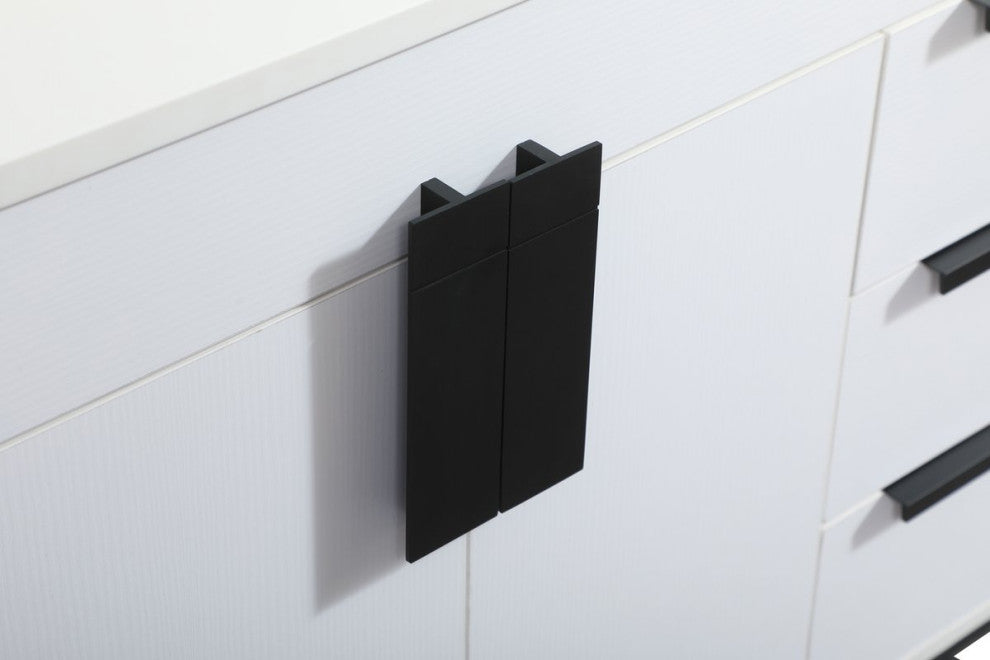 Home Living 22" Modern White-Light Bathroom Vanity