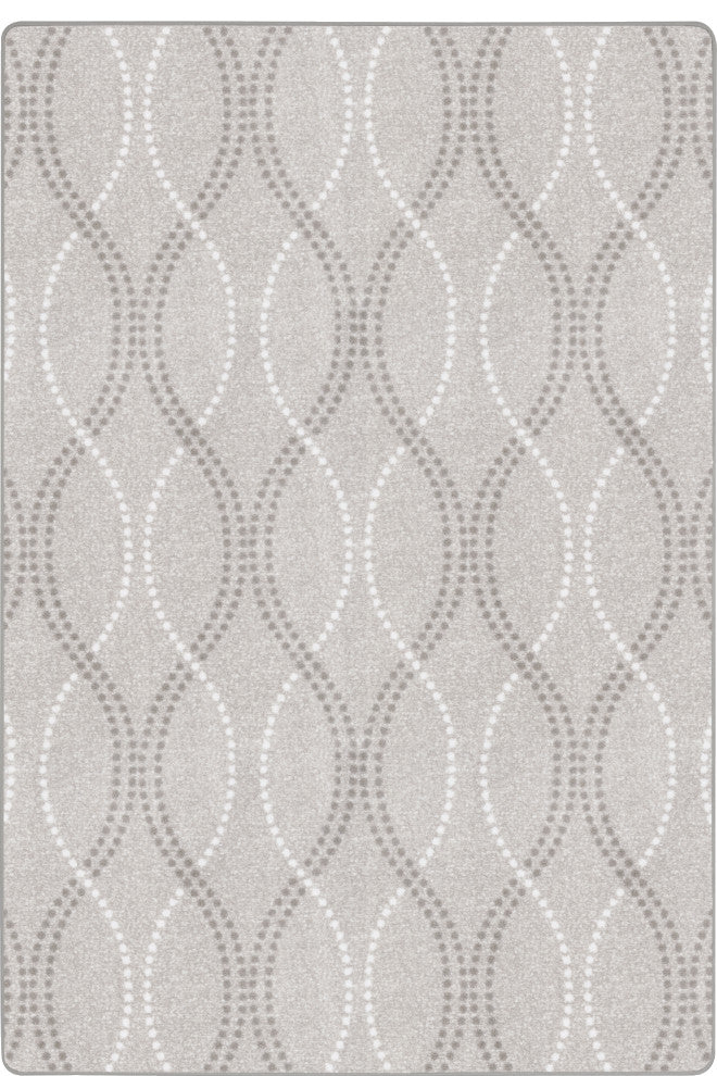 Seventh Heaven 5'4" X 7'8" Area Rug, Color Morning Fog