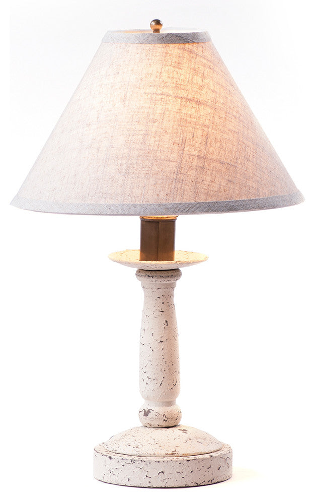 Butcher Lamp in Americana White with Shade