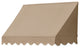 Traditional Awnings in a Box, Tan, 4'
