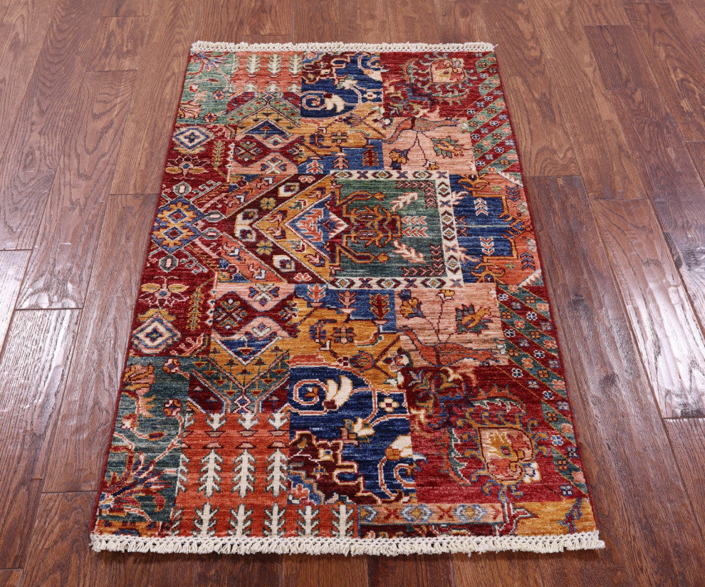 2' 7" X 4' 3" Super Kazak Handmade Wool Rug - Q12770