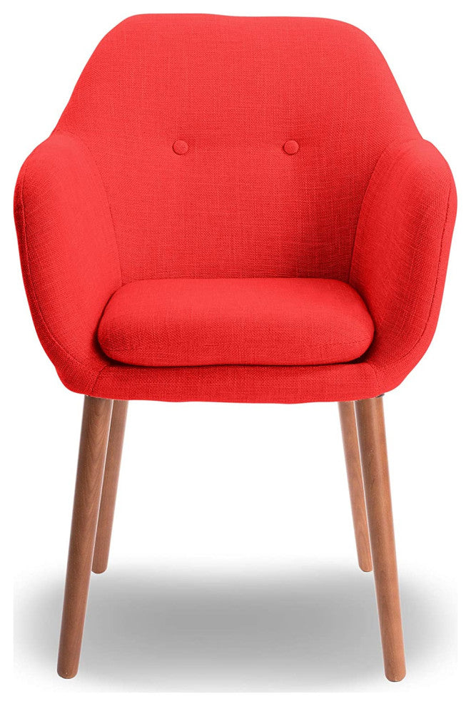 Mid-century Modern Style Accent Chair, Red