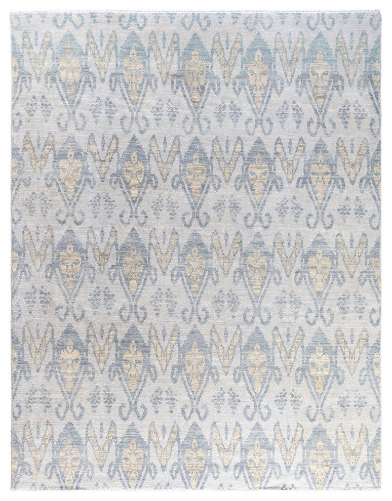 Modern One-of-a-Kind Handmade Area Rug Beige, 8' 1" x 10' 3"