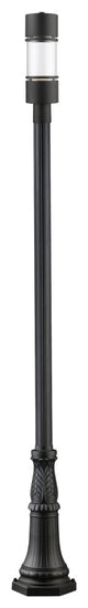 Luminata Collection Outdoor LED Post Light in Black Finish
