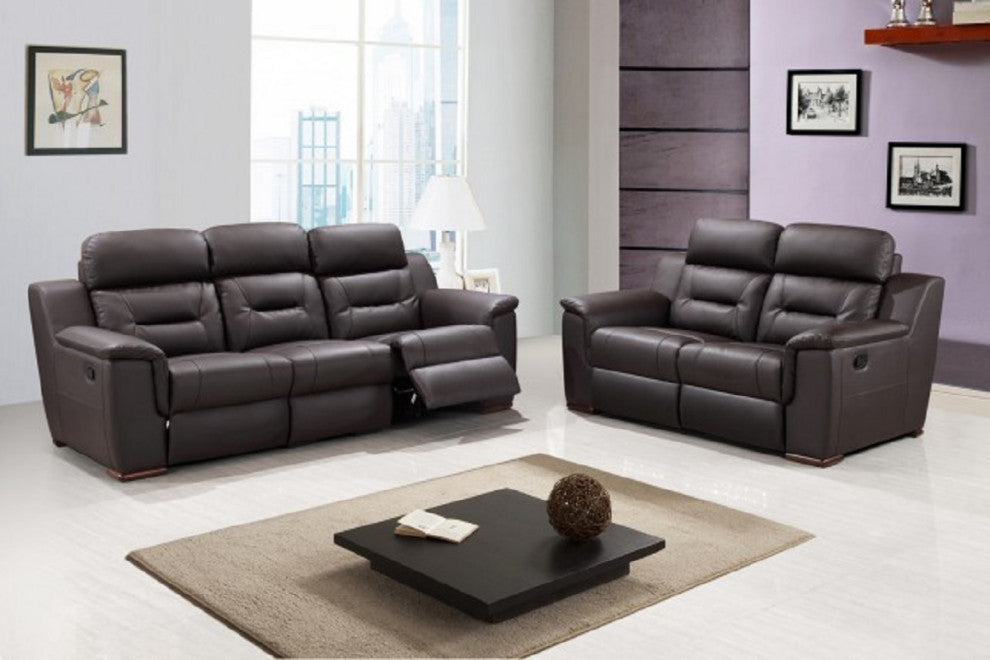 HomeRoots 157" X 82" X 82" Brown Sofa Love