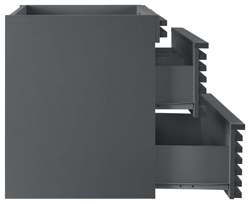 Render 30" Wall-Mount Bathroom Vanity, Gray