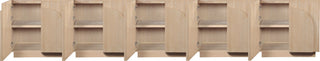 Navona Oak Veneer Sideboards / Buffet, Natural, 5pc