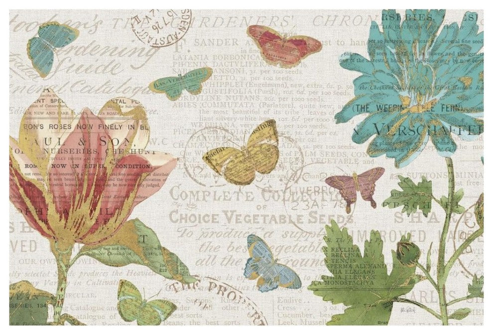 "Bookshelf Botanical I" Digital Paper Print by Katie Pertiet, 38"x26"