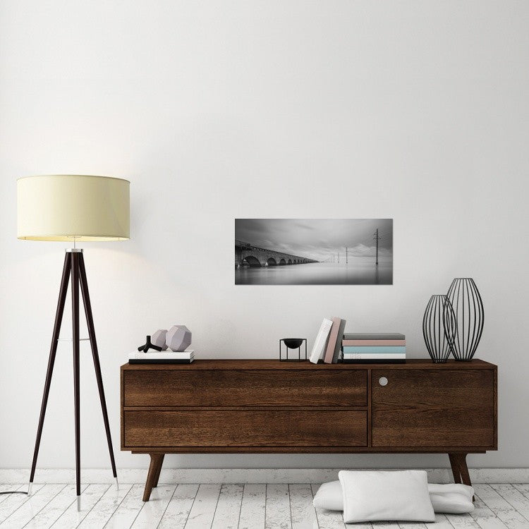 "Birds Talking" Stretched Canvas Giclee by Art Lionse, 36x15"