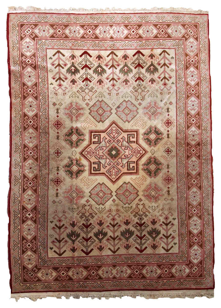 Handmade Vintage Turkish Sivas Rug, 6.5'x8.9', 199cmx274cm 1960s