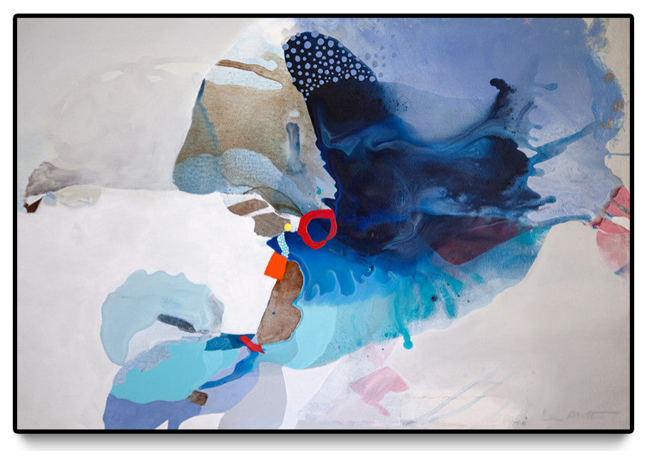 "Ocean Tides" Oversized Framed Canvas, 40" x 60"