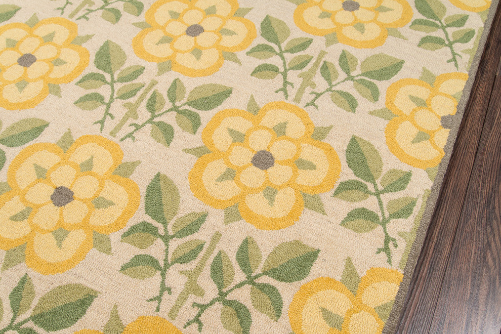 Newport Yellow Rug, 9'x12'