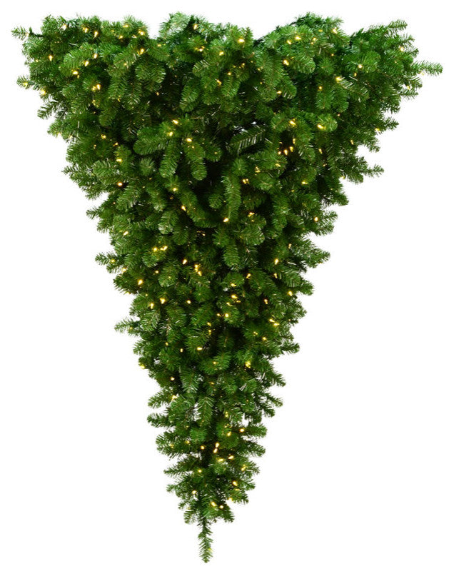 Vickerman A117436Led 6' American Upside Down Christmas Tree, Warm White Lights