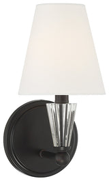 1-Light Wall Sconce, Matte Black, Matte Black
