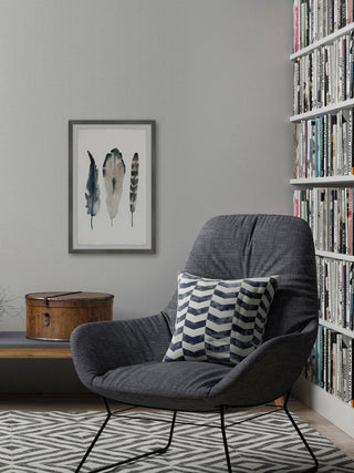 "Textured Feathers" Framed Painting Print, 20"x30"