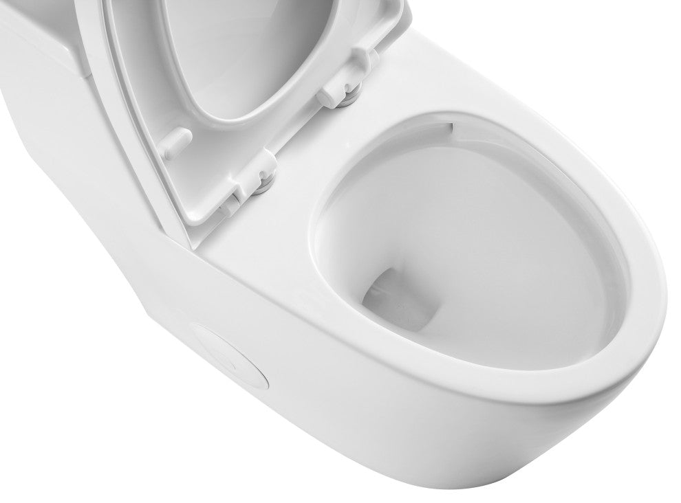Kingsman Contemporary Modern Design,Elongated Toilet MJ80 Pure White
