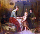 Felix Schlesinger The Mushroom Gatherers, 20"x25" Gallery Wrapped Canvas