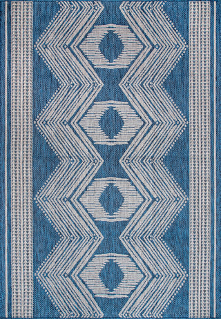 Nuloom Ranya Tribal Indoor/Outdoor Contemporary Area Rug, Blue 9'6"x12'