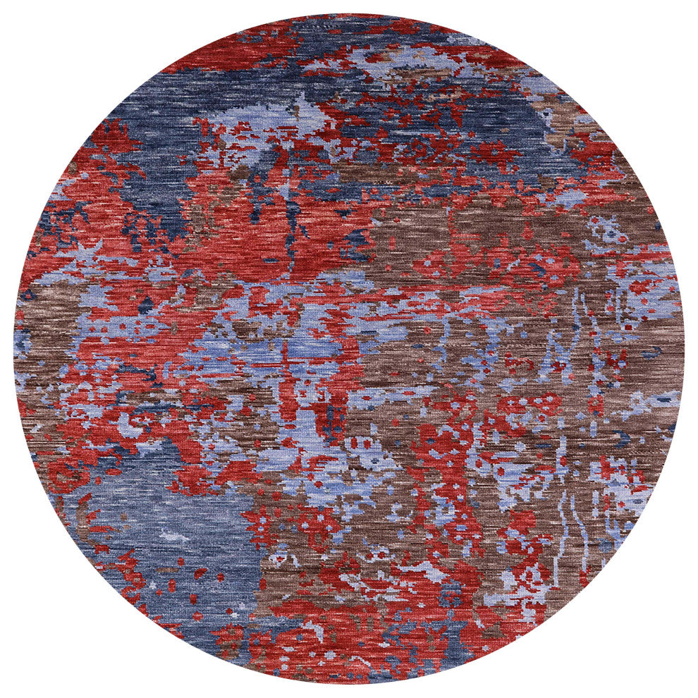 Ahgly Company Indoor Round Mid-Century Modern Area Rugs, 3' Round