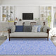 Indoor/Outdoor Seabreeze SZ11 Cobalt Machine Washable 3' x 5' Rug