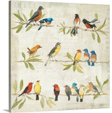 Adoration of the Magpie Music Wrapped Canvas Art Print, 30"x30"x1.5"